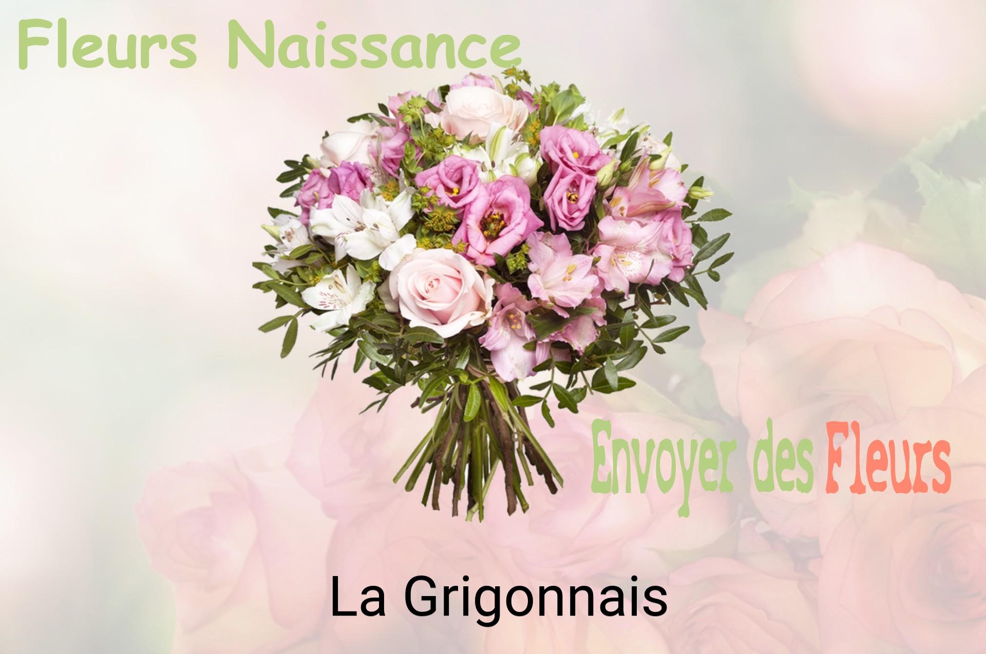 Bouquet de fleurs de naissance livré à La Grigonnais